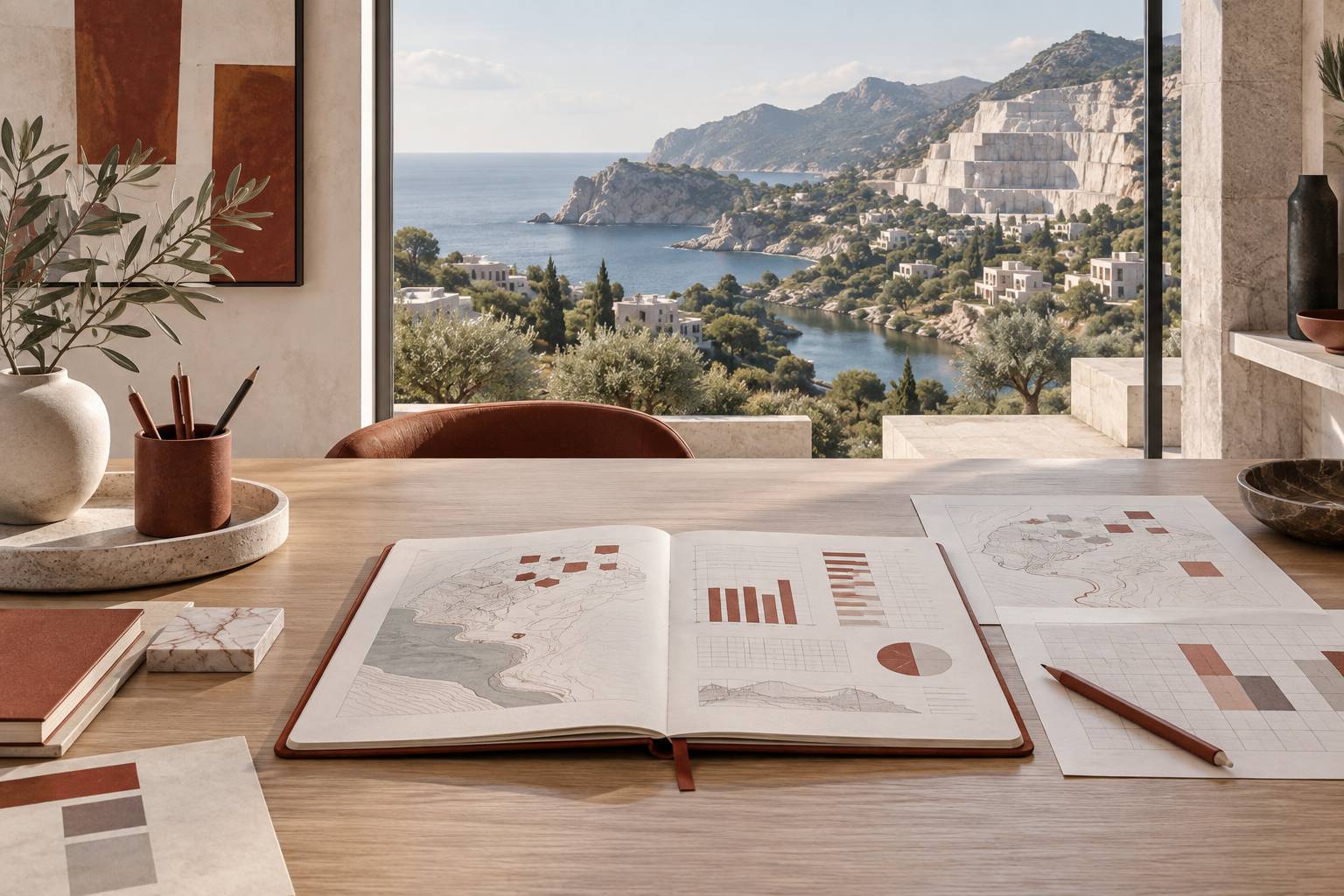 Illustration éditoriale du sujet : Cosa muove i prezzi a Carrara: cave, mare e Carrione